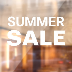 Zomer Sale Bord Raamsticker