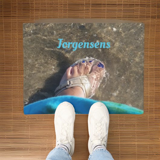 Zomer Sandalen Splashing en Wading bij het strand Deurmat