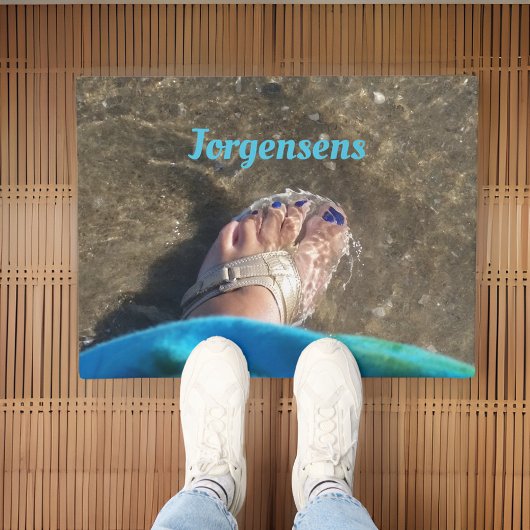 Zomer Sandalen Splashing en Wading bij het strand Deurmat