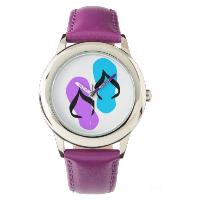 Zomer schoenen - Let op Horloge (Voorkant)