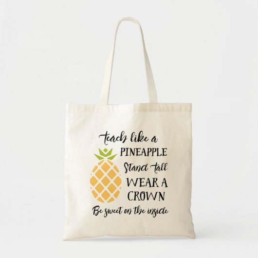 Zomer-schoolleraar-evaluatie-ananas Tote Bag (Voorkant)