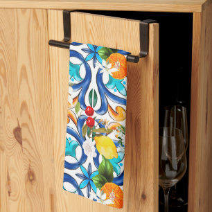 Zomer, Siciliaanse tegels, majolica, keramische te Theedoek