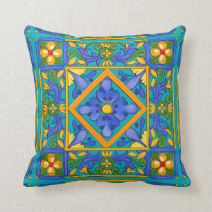 Zomer, Siciliaanse tegels, majolica, Middellandse Kussen