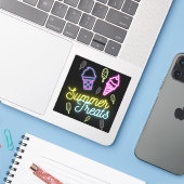 Zomer Snoepjes Neon Ijslolly Sticker (Laptop met iPhone)