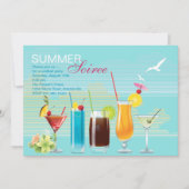 Zomer Soiree uitnodiging (Voorkant)