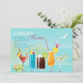 Zomer Soiree uitnodiging (Staand voorkant)