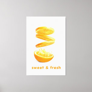 Zomer Spat Fruit Muurkunst Canvas Afdruk