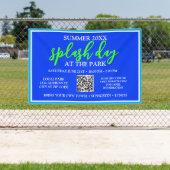 Zomer Splash Day in het park | openluchtevenement Spandoek (Insitu)