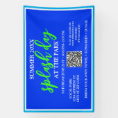 Zomer Splash Day in het park | openluchtevenement Spandoek (Verticaal)