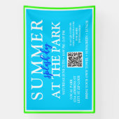 Zomer Splash Day in het park | Outdoor Event Sign Spandoek (Verticaal)