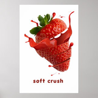 Zomer Splash Fruit Muur Kunst Poster