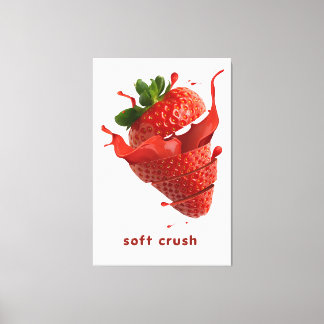 Zomer Splash Fruit Muurkunst Poster Canvas Afdruk