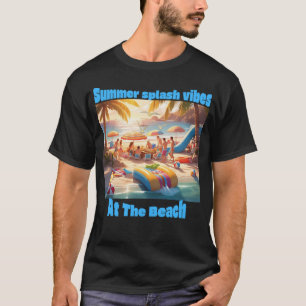 Zomer Splash Vibes – Beach Party Edition T-shirt