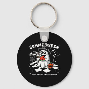 Zomer Spooky Halloween Zomer Vibes Pompoen G Sleutelhanger