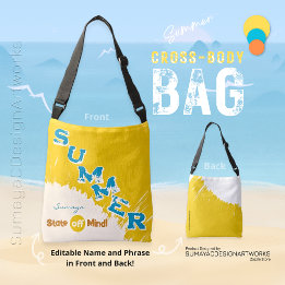 Zomer Staat Van Geest Strand Kleuren Cross-Body Ta Crossbody Tas