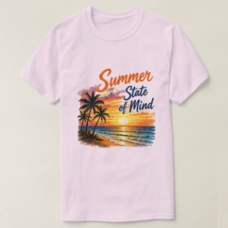 Zomer Staat Van Geest | Trendy Strand Vibes T-shirt