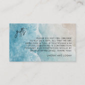 Zomer Strand Cadeau Registratie Honeymoon Fonds Br Informatiekaartje (Voorkant)