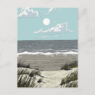 Zomer Strand Locatie Briefkaart