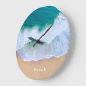 zomer strand moderne minimalistische oceaan Wandkl Grote Klok (Hoek)