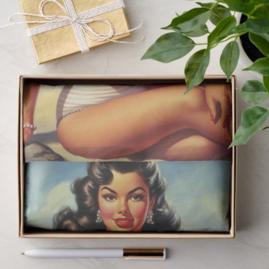 Zomer Strand Pin Up Tissuepapier (Geschenk)