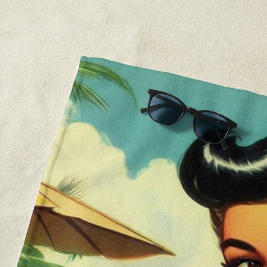 Zomer Strand Pin Ups Strandlaken (In situ)