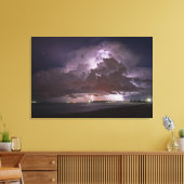 Zomer strand Storm Canvas Afdruk (Insitu (Woonkamer))