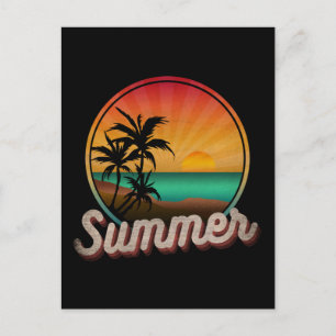 ZOMER STRAND VINTAGE BRIEFKAART