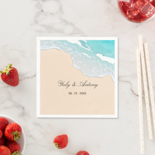 Zomer Strandbar Cocktail Persoonlijke Papieren Ser Servet
