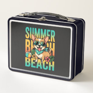 Zomer strandhond vakantie vector