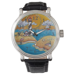Zomer-strandsport kust horloge