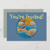 Zomer-strandsport kust kaart (Voorkant / Achterkant)