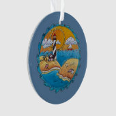 Zomer-strandsport kust ornament (voorkant)