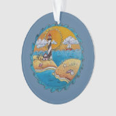 Zomer-strandsport kust ornament (voorkant)