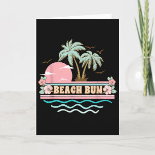 Zomer strandvakantie strandfeest Retro mannen Wo Kaart