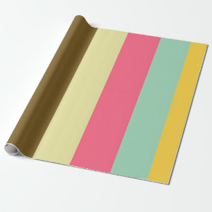 Zomer Streep Kleurenpalet Design Cadeaupapier