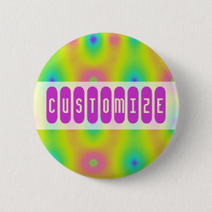Zomer Stropdas verven Ronde Button 5,7 Cm