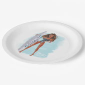 Zomer Surf Beach Party Papieren Bordje (Gekanteld)