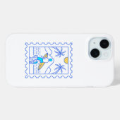 Zomer Surfen Postzegel 1 Case-Mate iPhone Case (Achterkant (horizontaal))