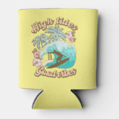 Zomer Surfer Goede Vibes Blikjeskoeler (Voorkant)