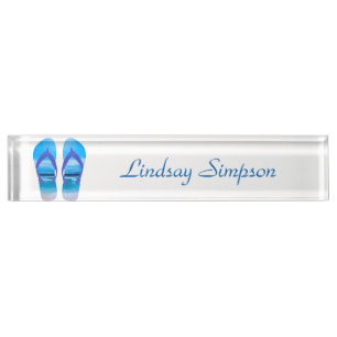 Zomer Teenslippers Sandalen Beach Art Naambordje