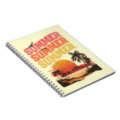 Zomer tekst ontwerp notitieboek (Rechterzijde)