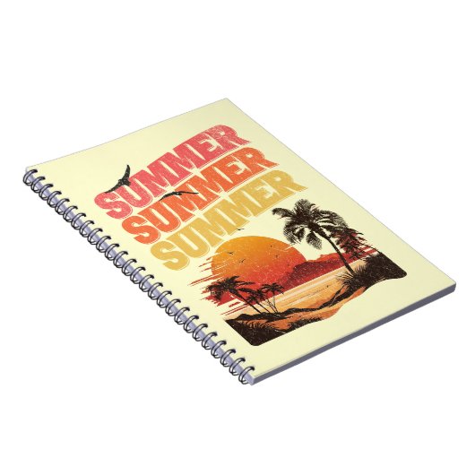 Zomer tekst ontwerp notitieboek (Rechterzijde)