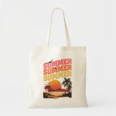 Zomer tekst ontwerp tote bag (Voorkant)