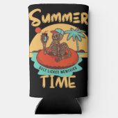 Zomer tijd, aangepaste naam grappige strand vakant (Achterkant)