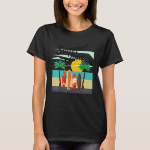 Zomer tijd voor Surfer Surfen vakantie_4 T-shirt