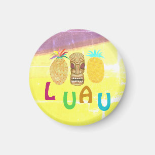 Zomer Tiki Ananas Luau Magneet