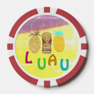 Zomer Tiki Ananas Luau Poker Chips
