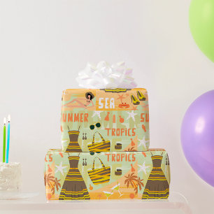 Zomer Tropen Cadeaupapier