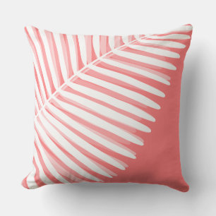 Zomer tropisch blad monochromatische print kussen