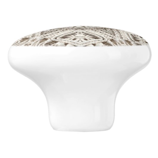 Zomer tropisch strand boho chique tribal macrame keramische knop (Zijkant)